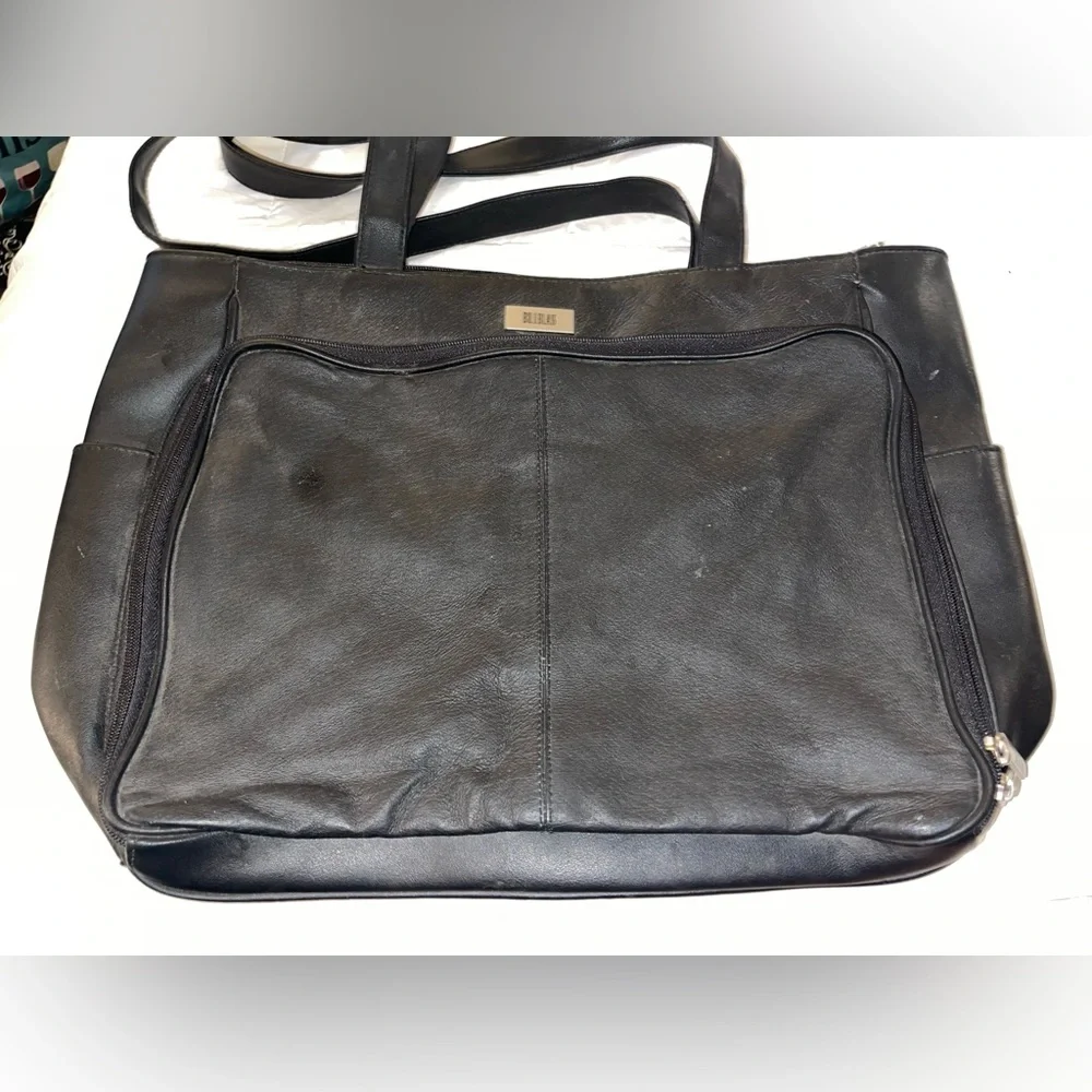 Vintage Bill Blass Black Leather Bag
